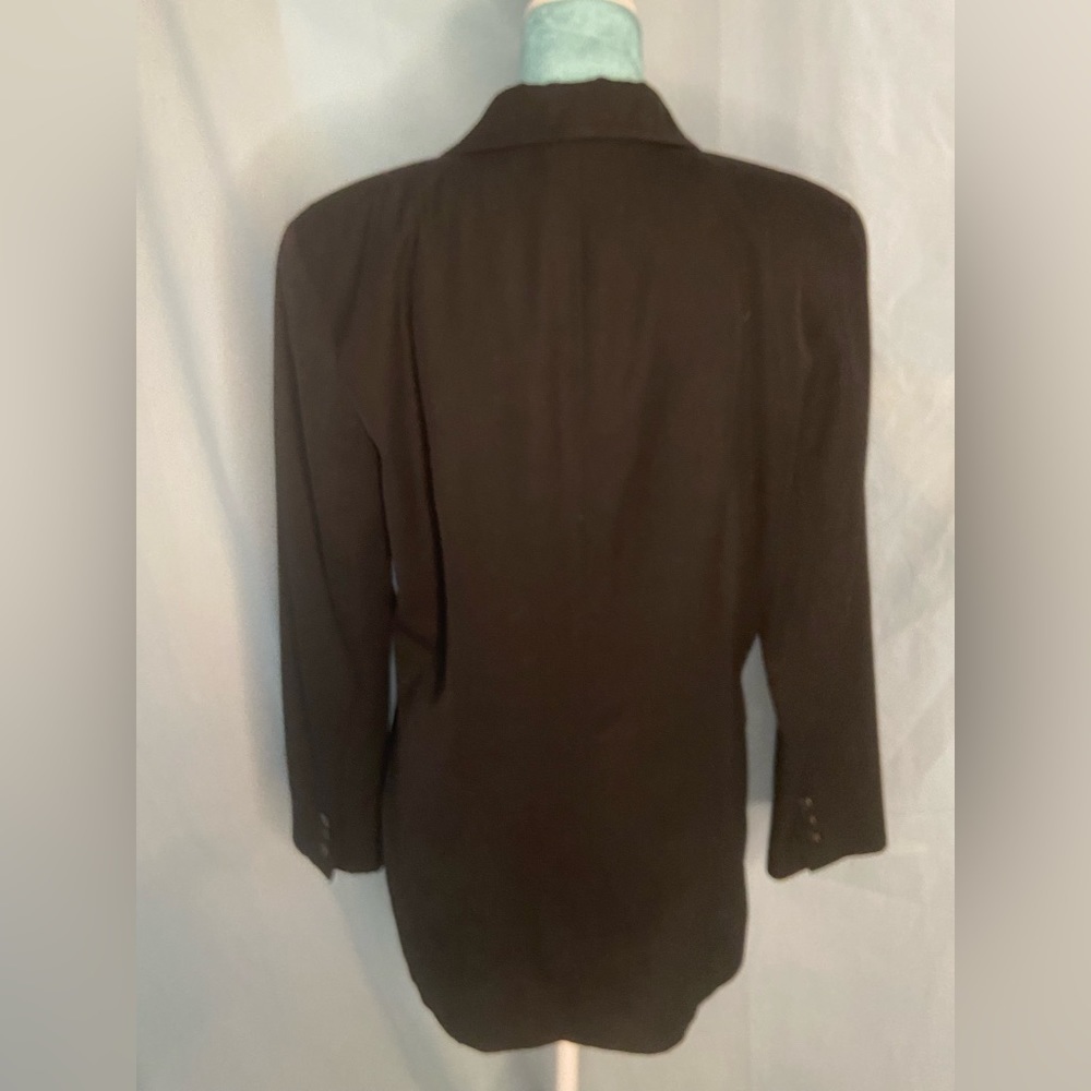 Liz sport: womens black vintage blazer - Picture 3 of 5